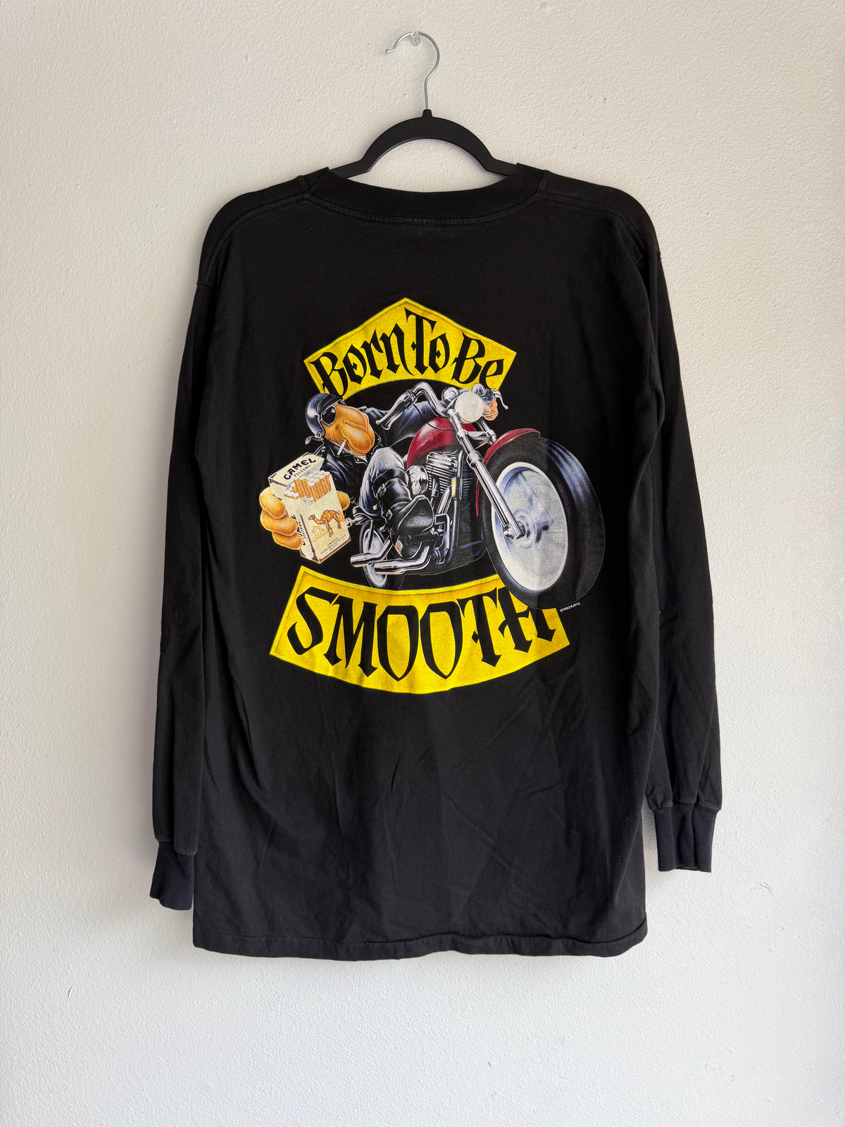 vintage 90s born to be smooth camel cig promo long sleeve