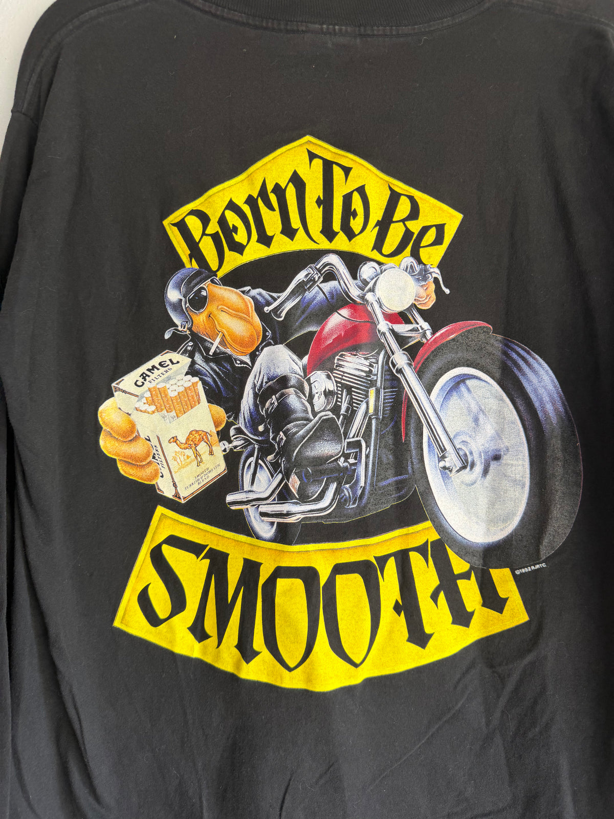 vintage 90s born to be smooth camel cig promo long sleeve