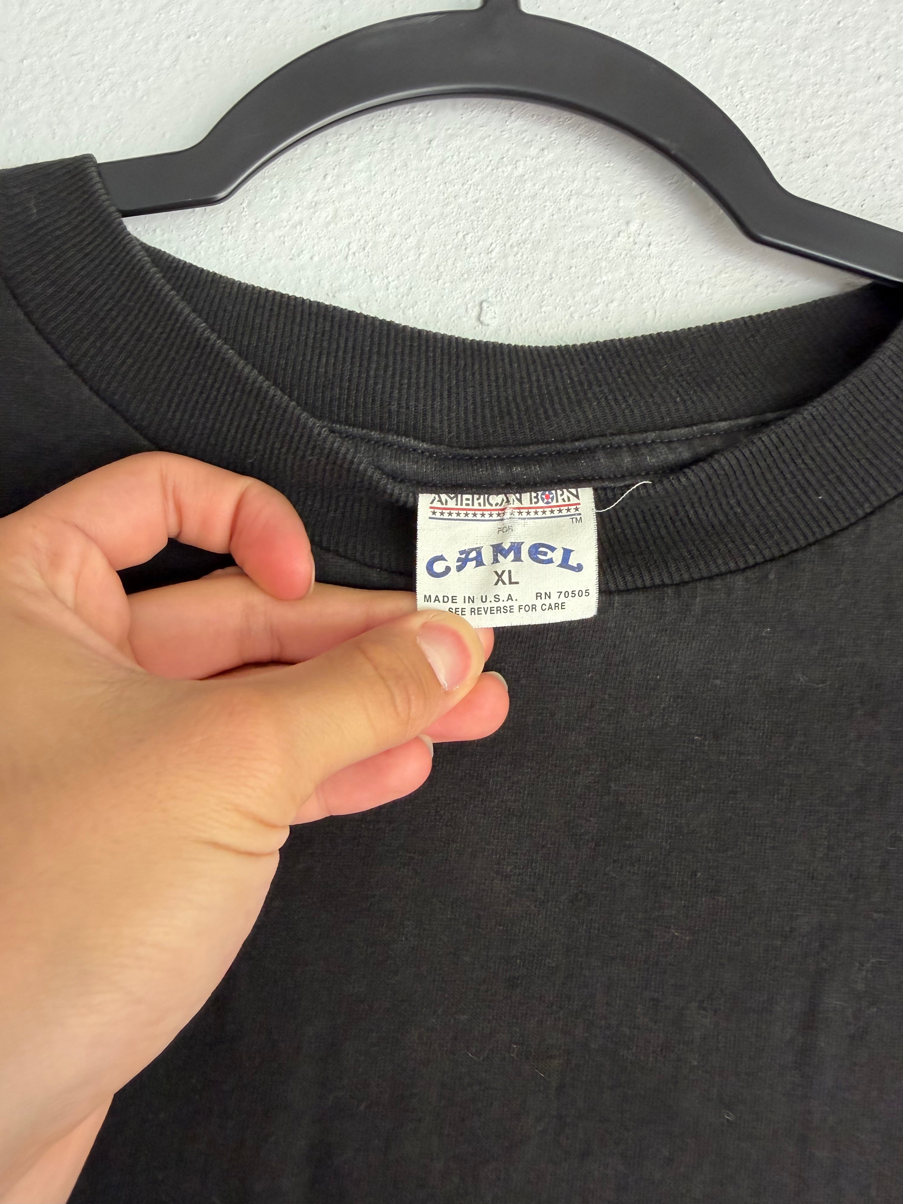 vintage 90s born to be smooth camel cig promo long sleeve
