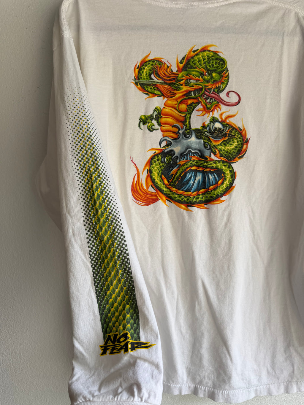 2000s NO FEAR dragon long sleeve shirt