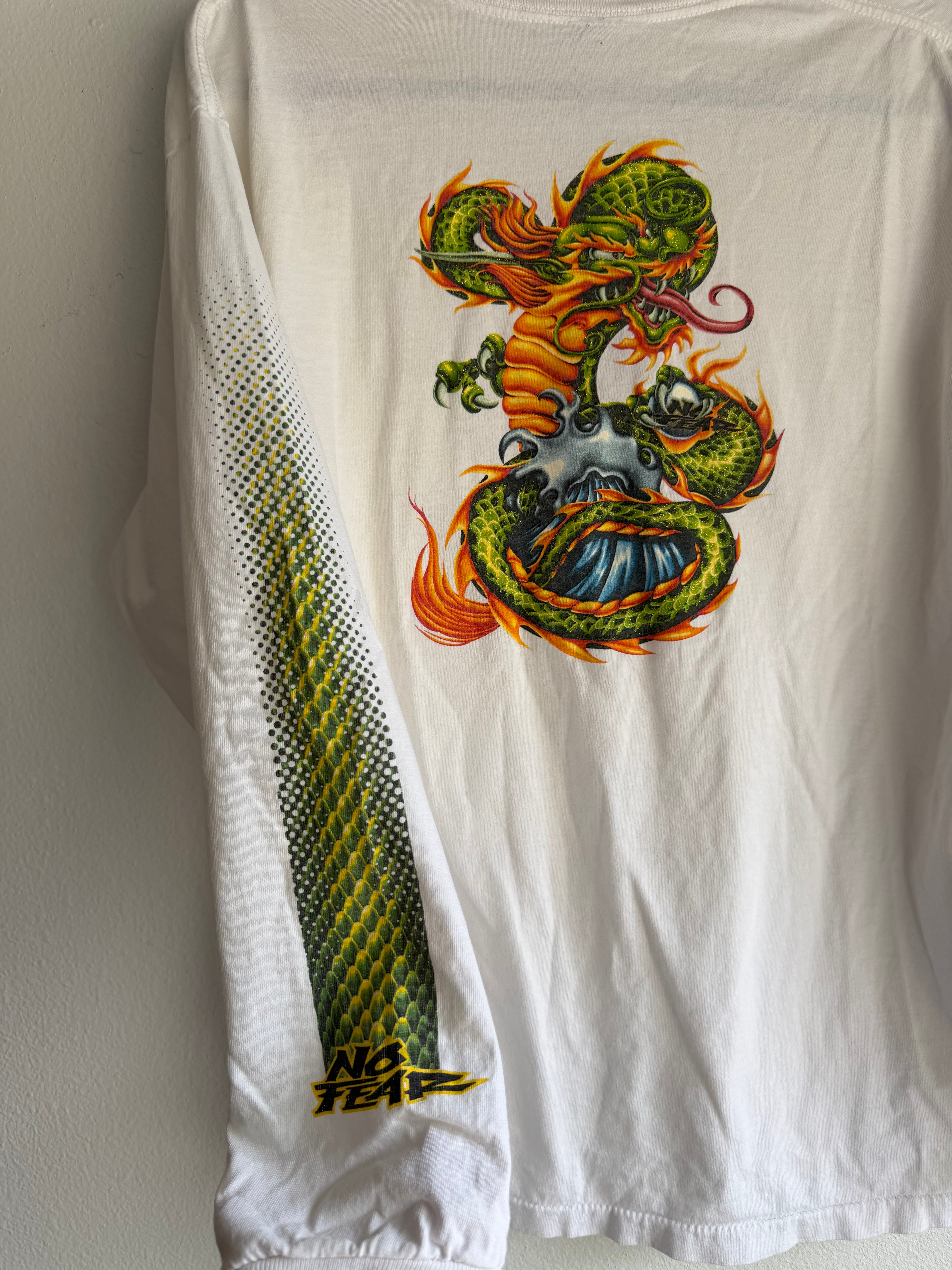 2000s NO FEAR dragon long sleeve shirt