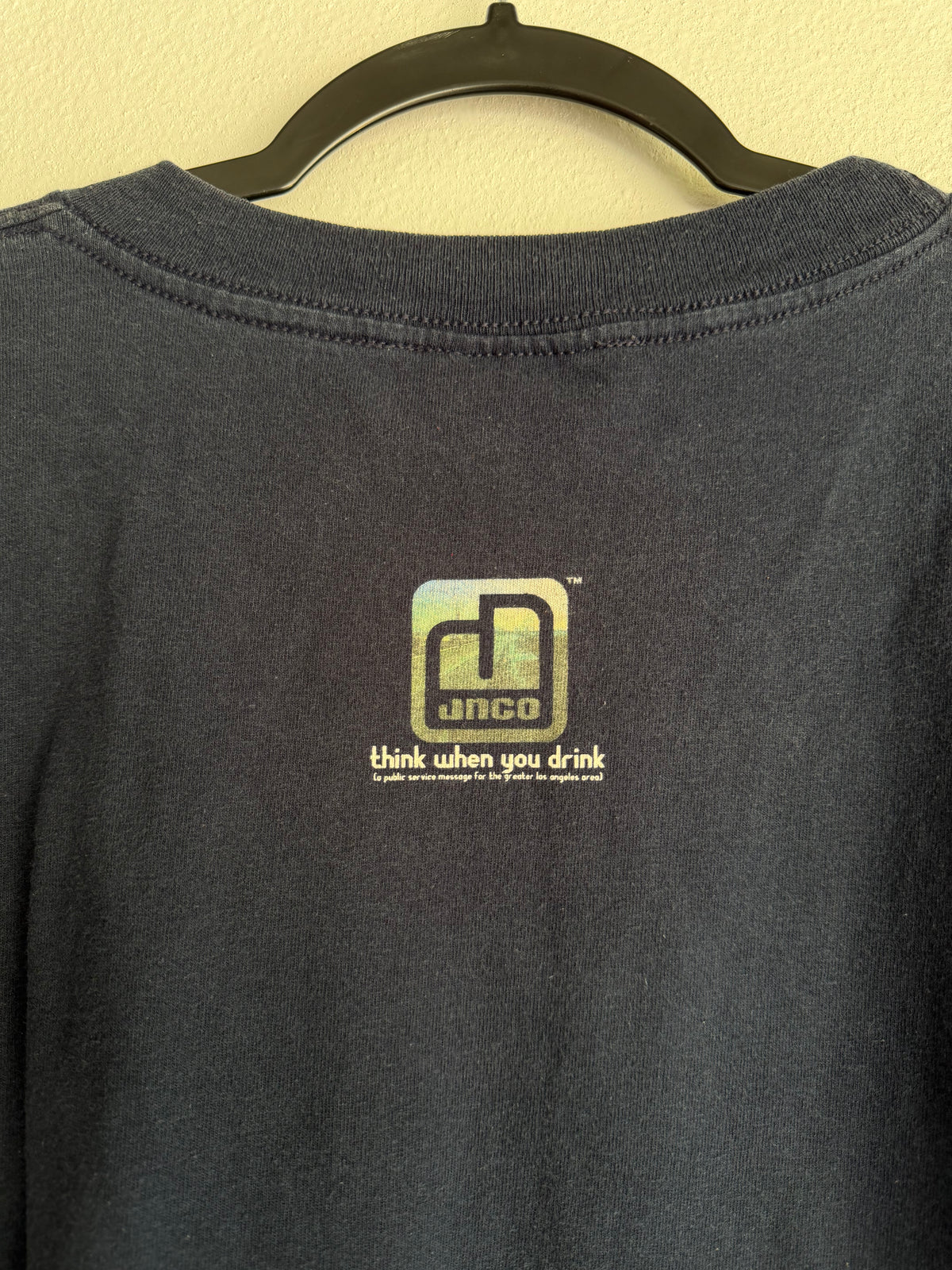 2000s JNCO drink responsibly tee