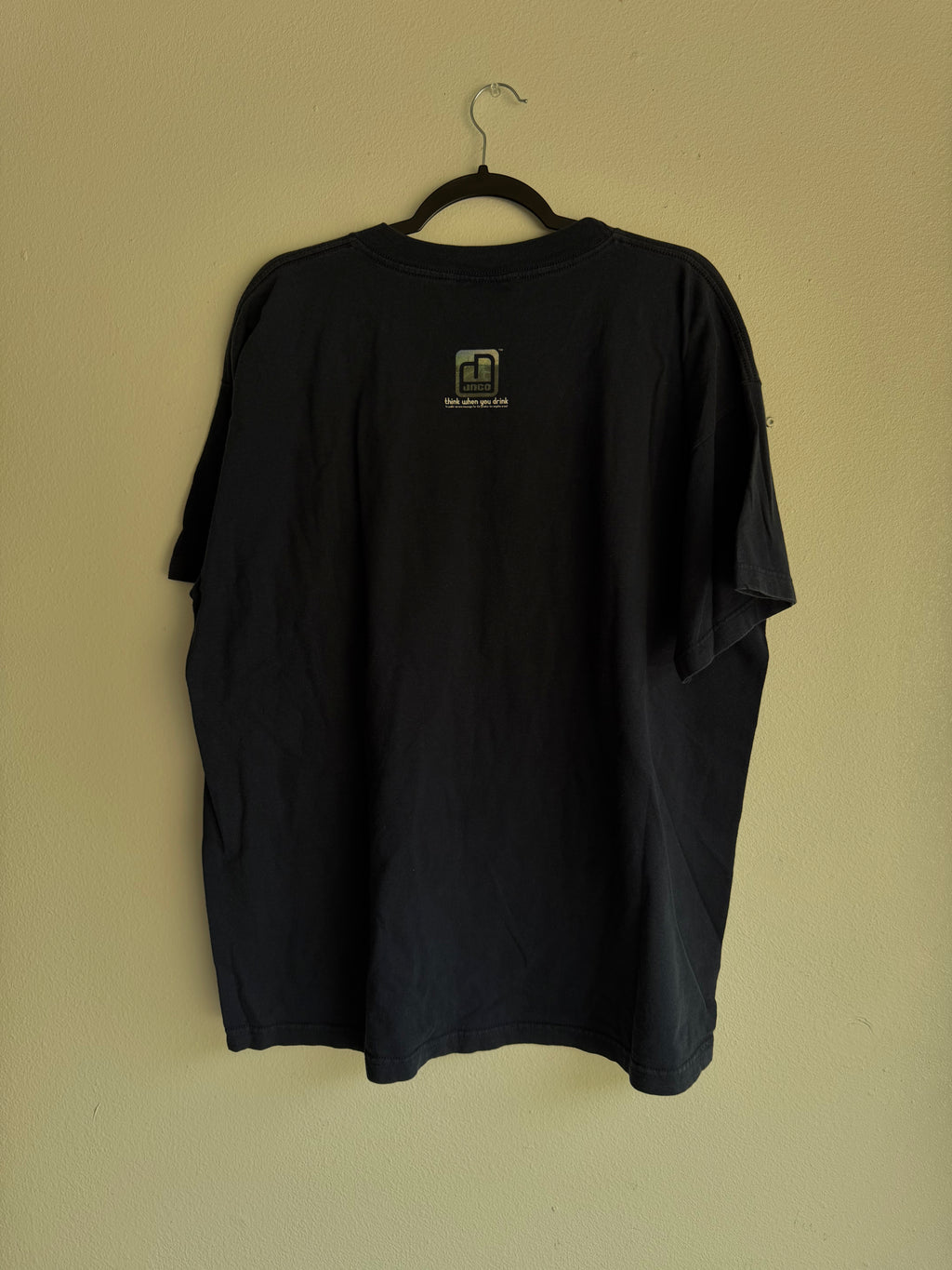 2000s JNCO drink responsibly tee