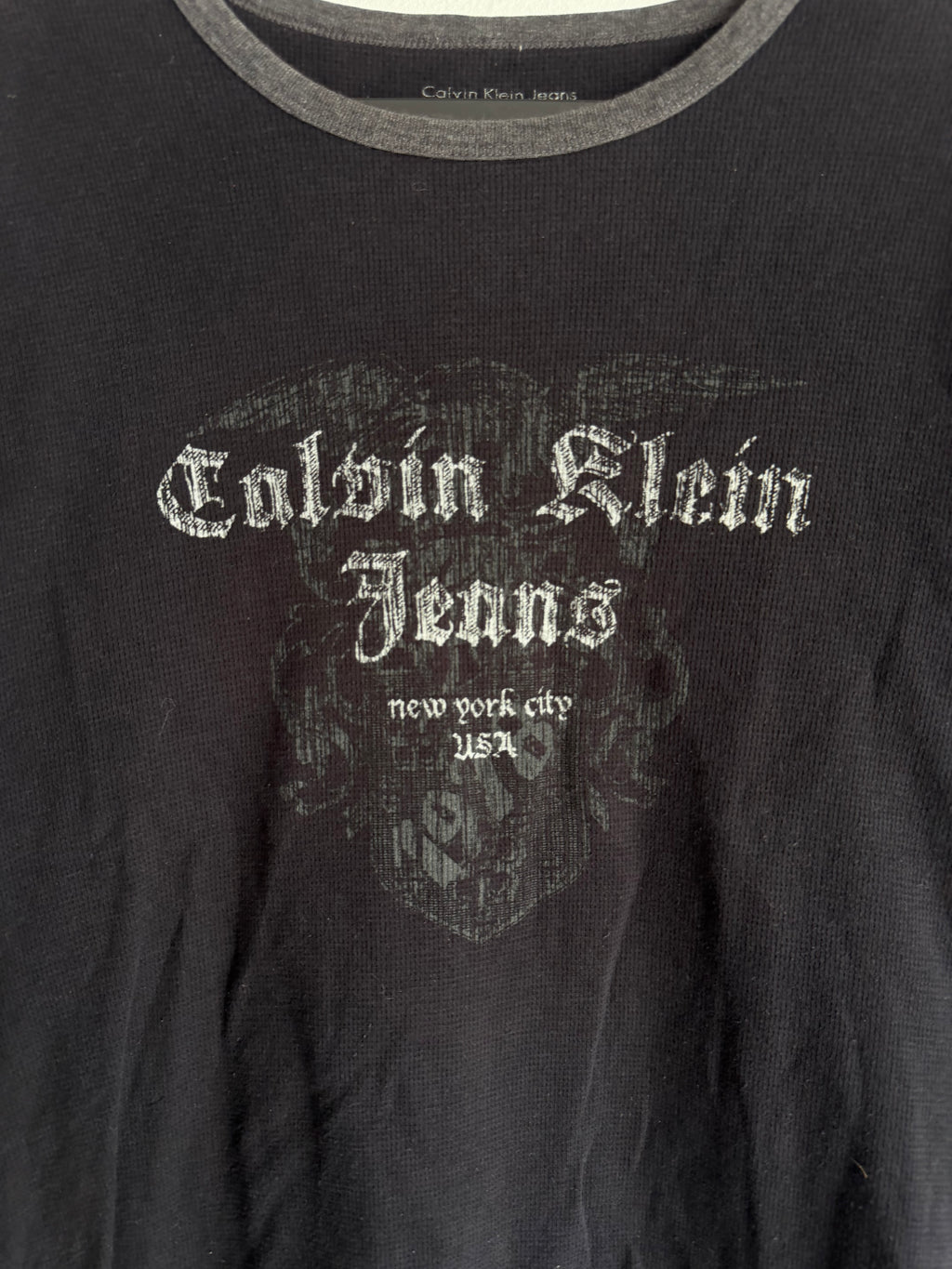 2000s Calvin Klein Thermal Ringer tee