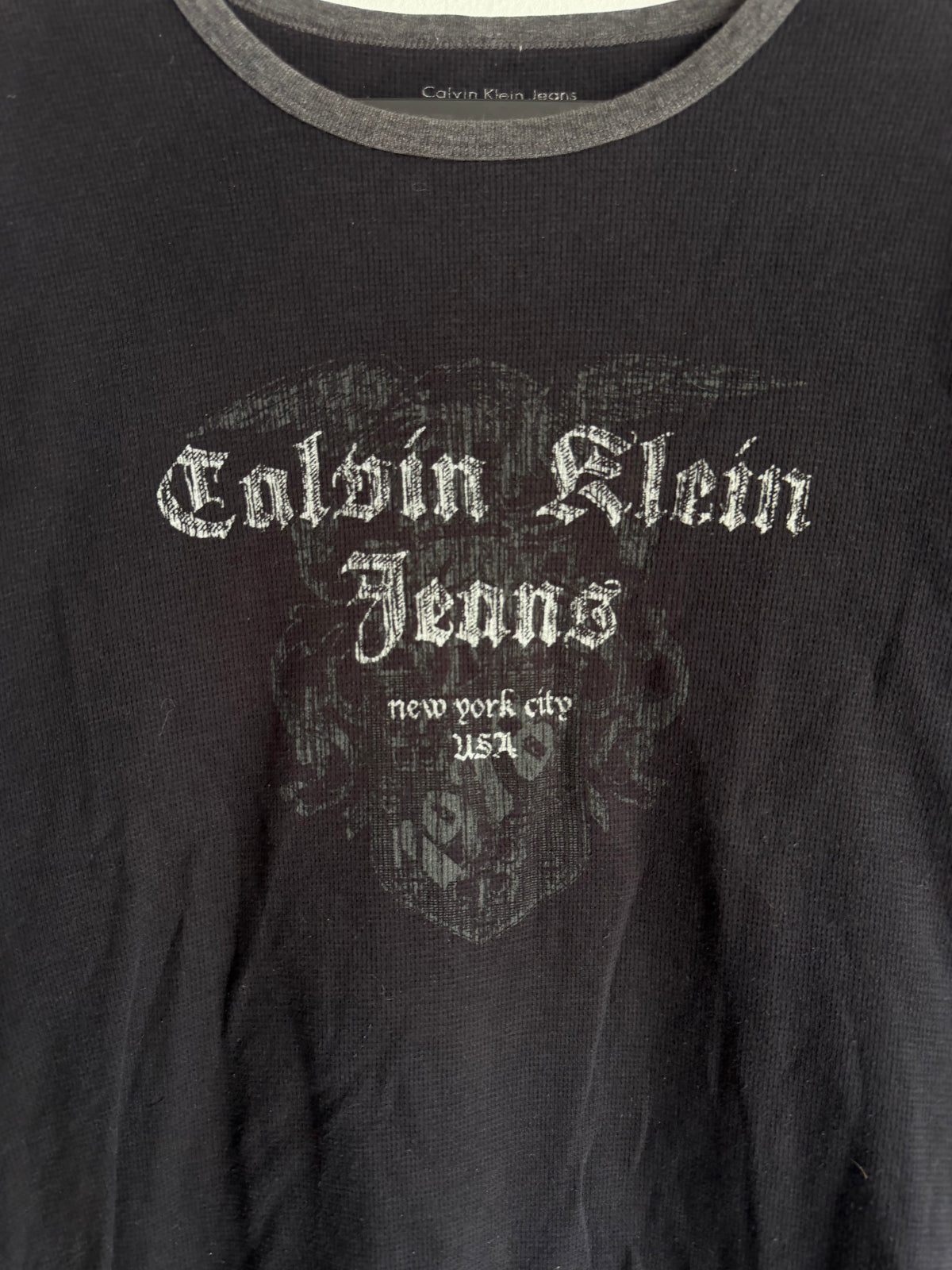2000s Calvin Klein Thermal Ringer tee
