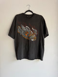vintage harley davidson chrome eagle tee - XL