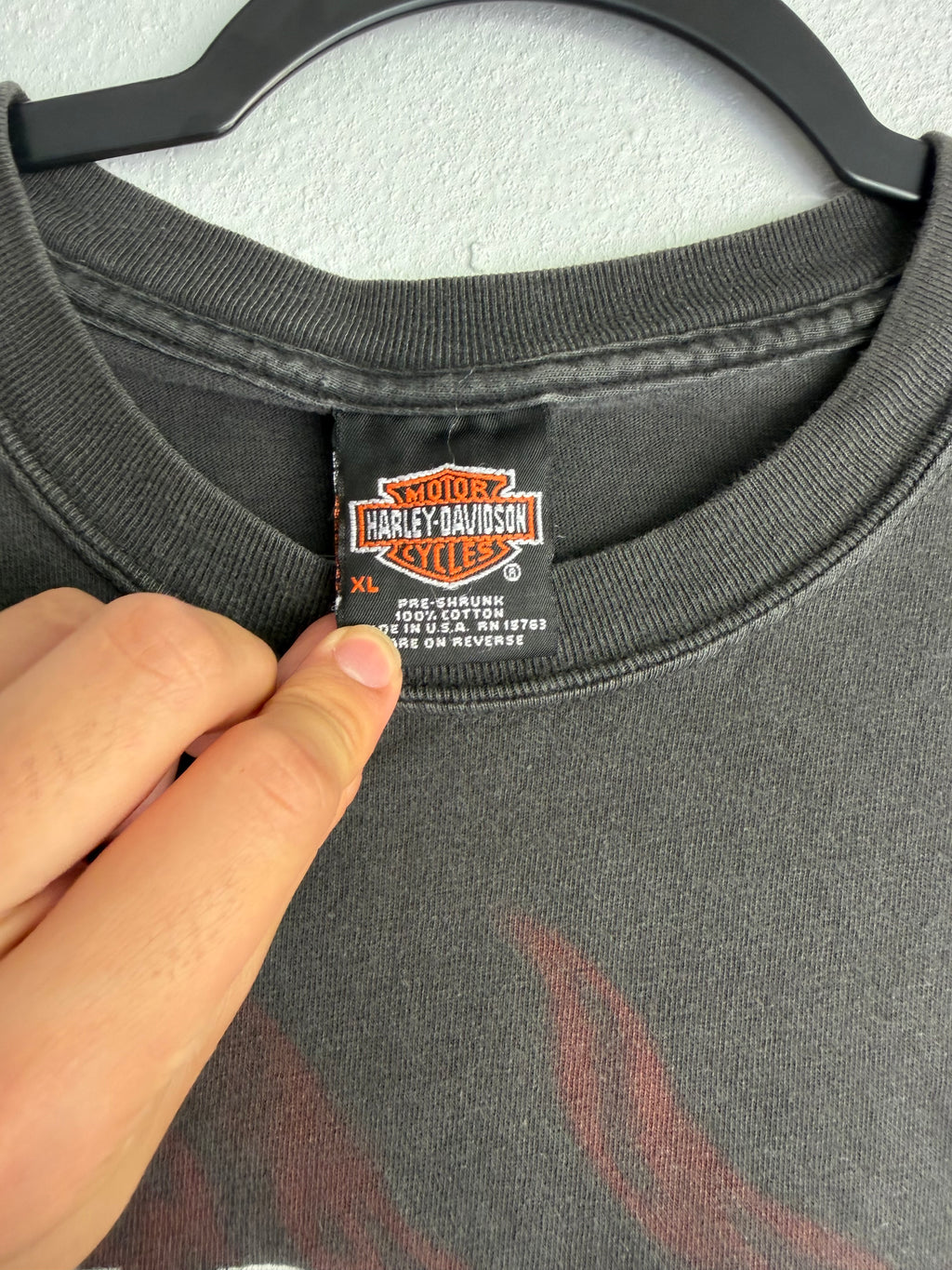 vintage harley davidson chrome eagle tee - XL