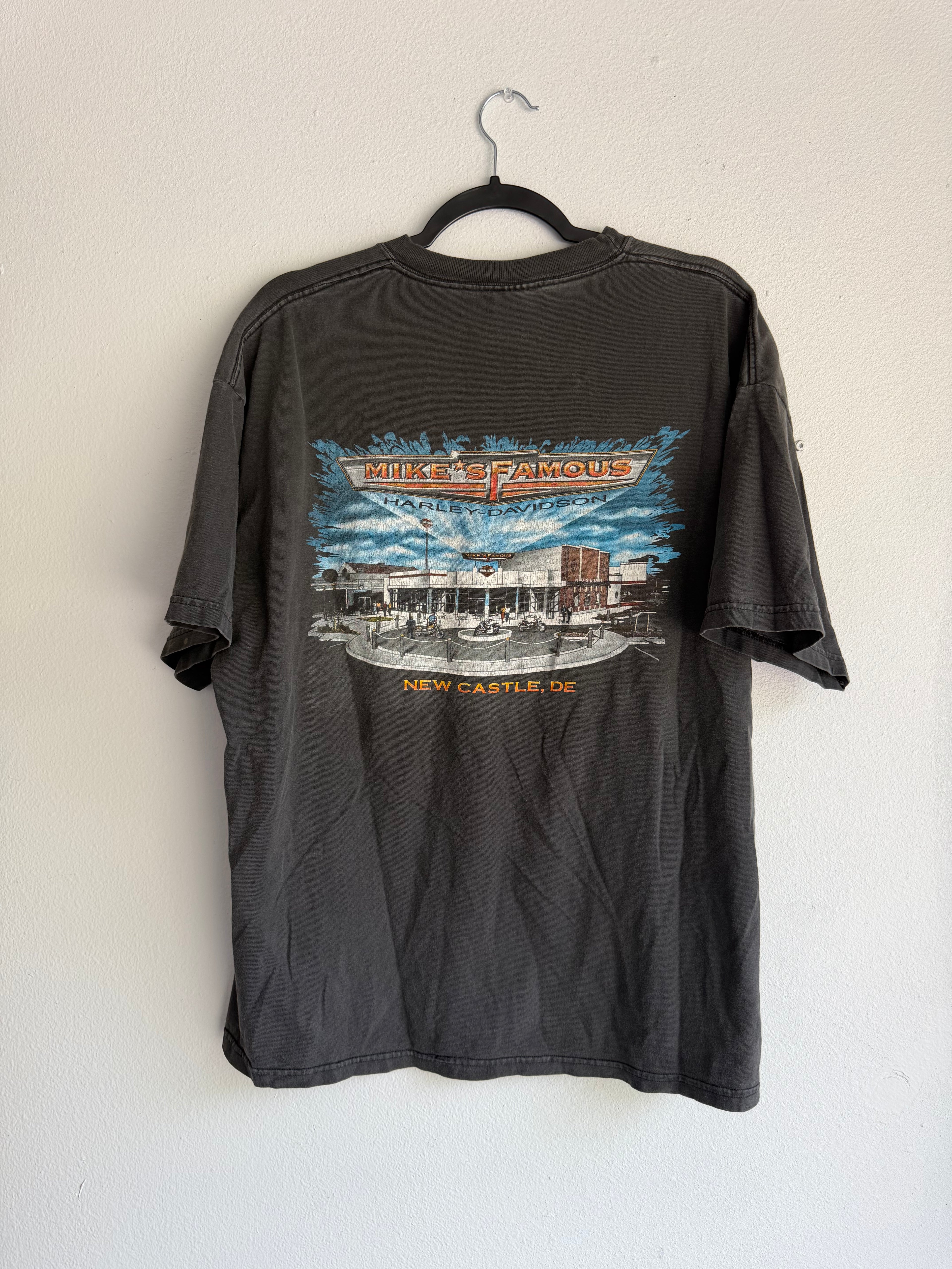 vintage harley davidson chrome eagle tee - XL