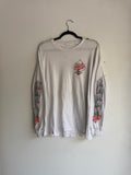 Vintage Harley Davidson Long Sleeve Flaming Card Las Vegas - L