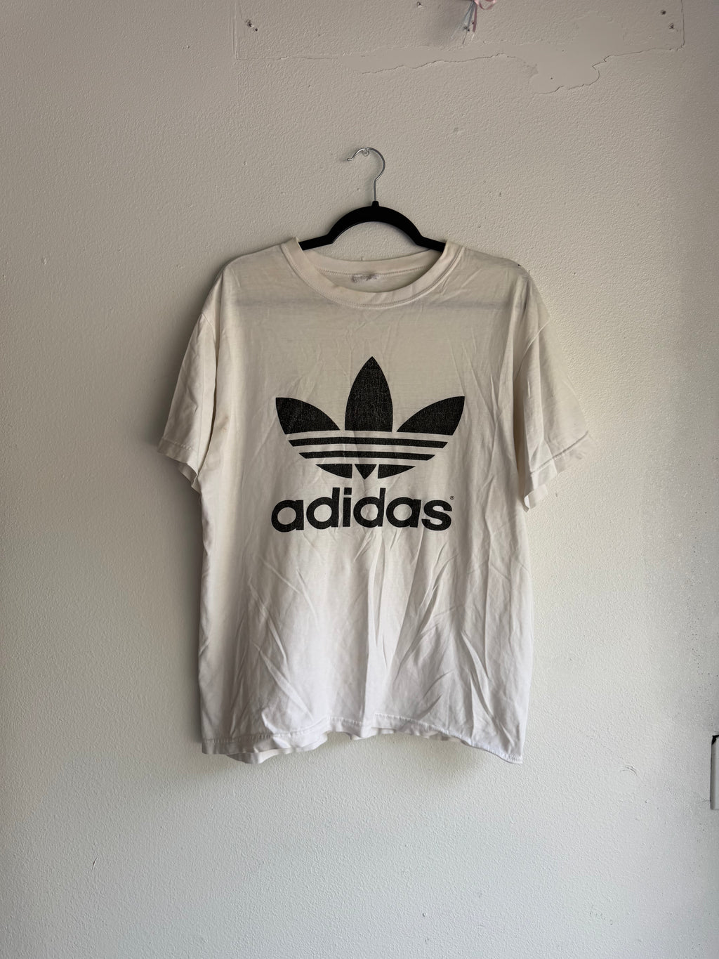vintage adidas basic boxy tee - L