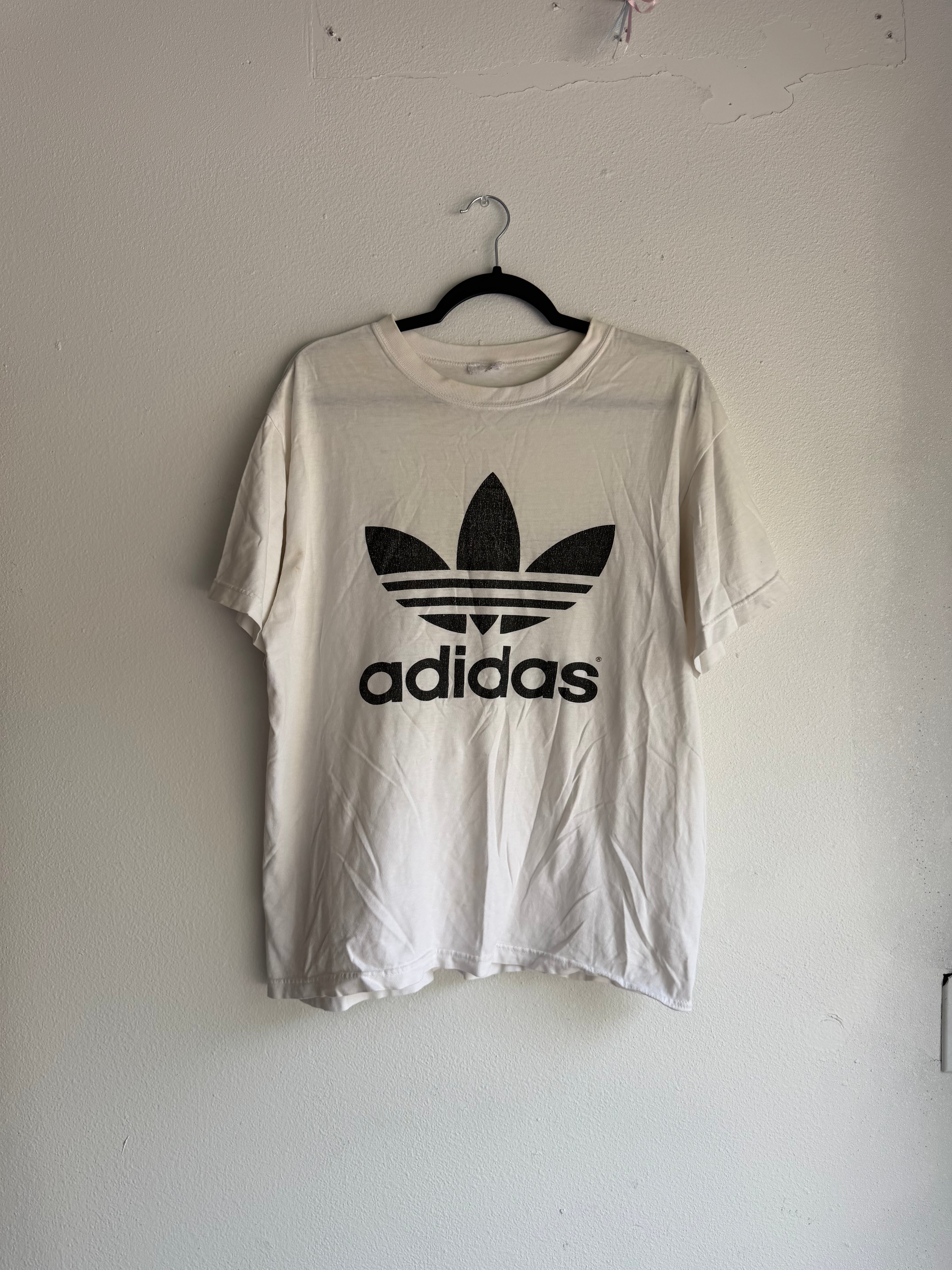 vintage adidas basic boxy tee - L
