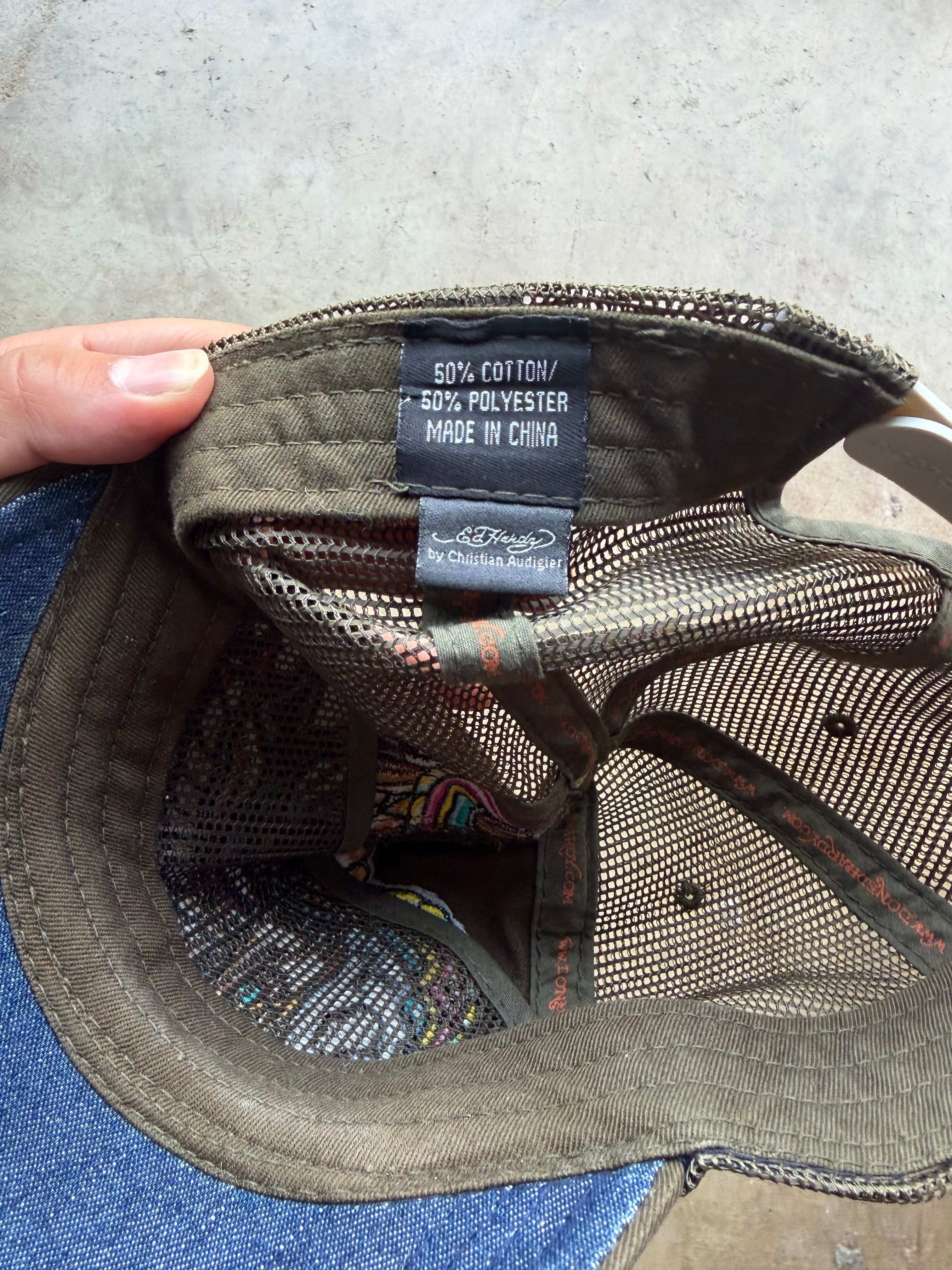 2000s ED HARDY trucker hat