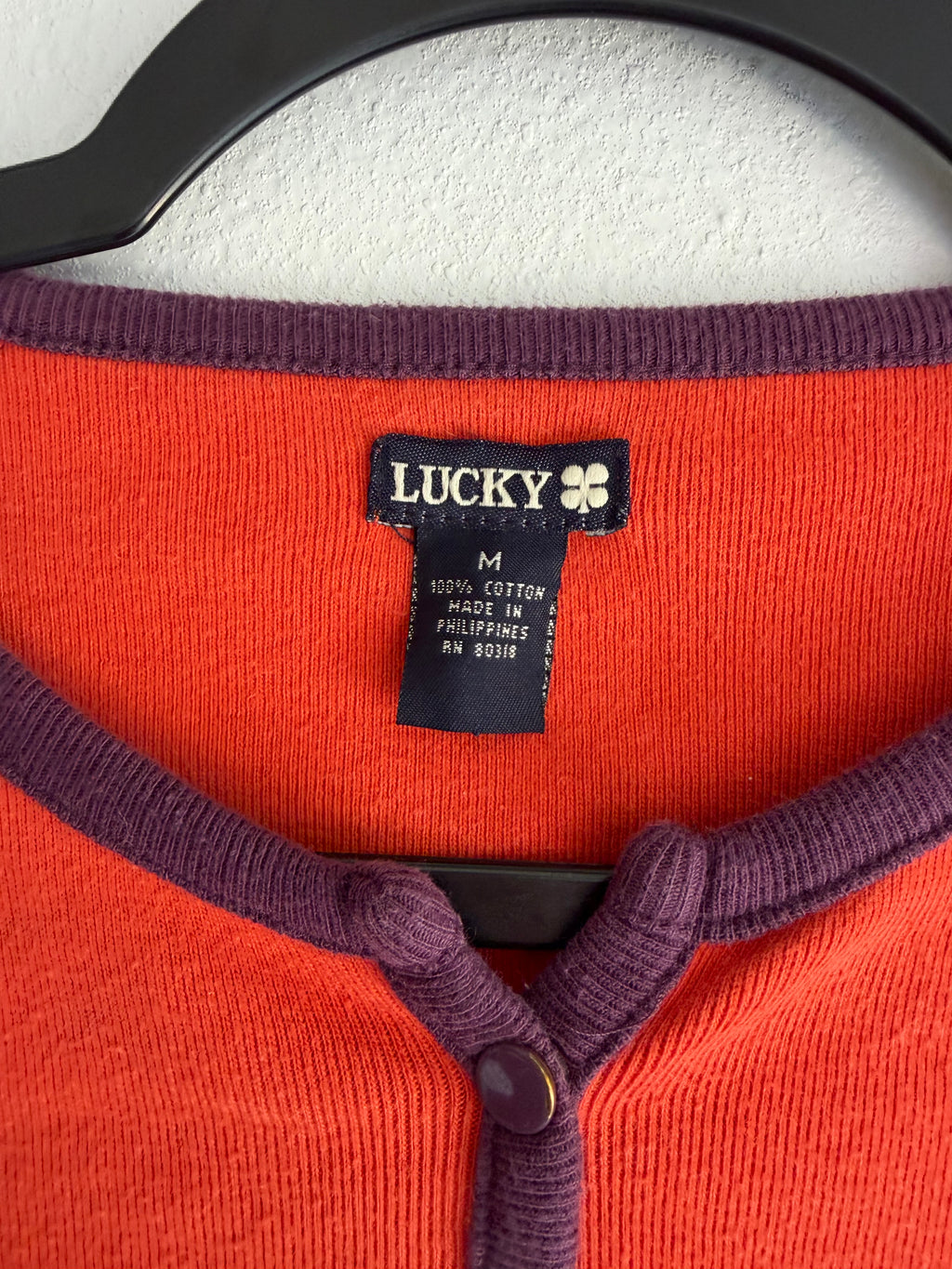 2000s lucky brand henley long sleeve top