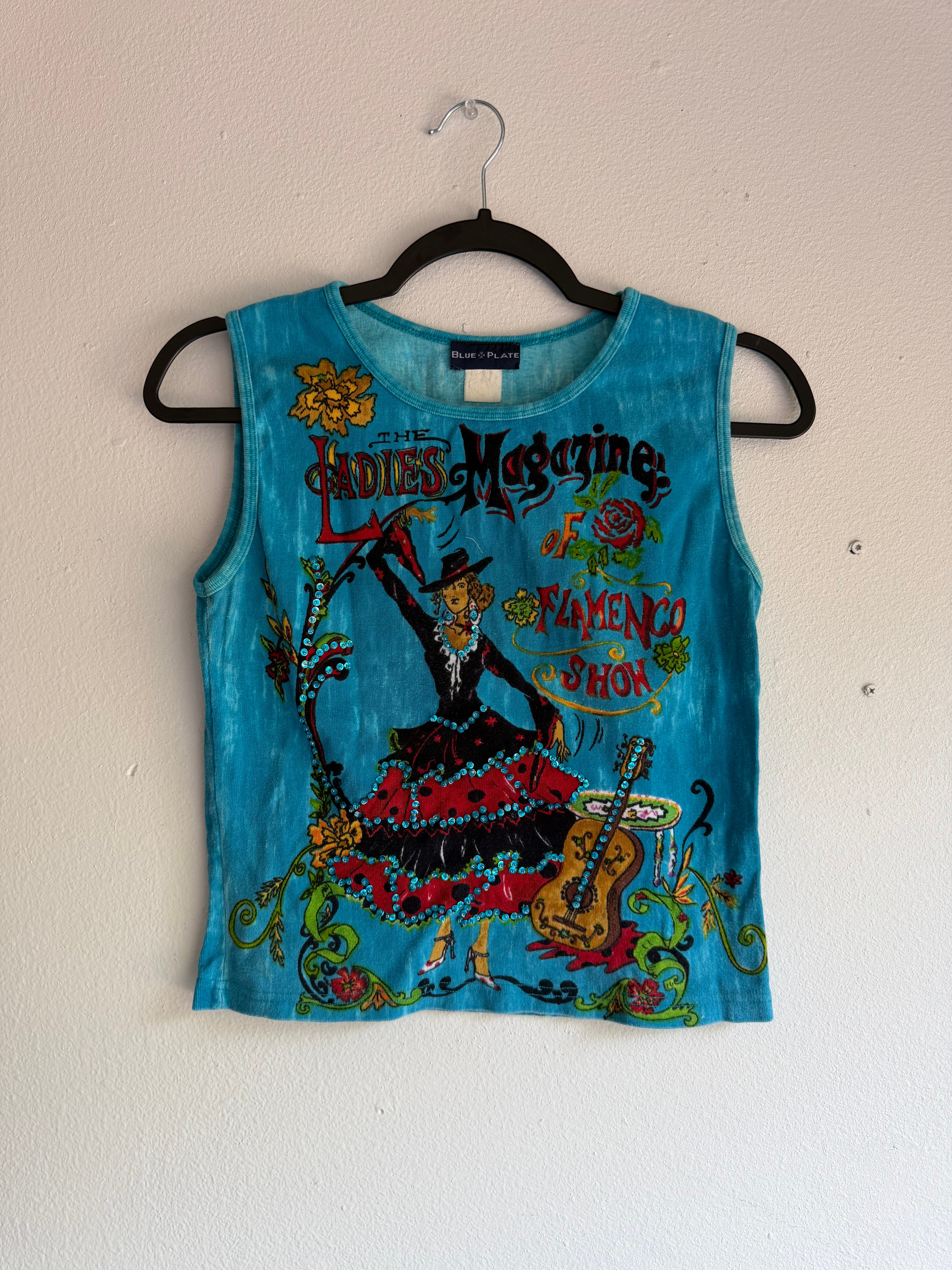 Vintage Flamenco dancer tank top - M