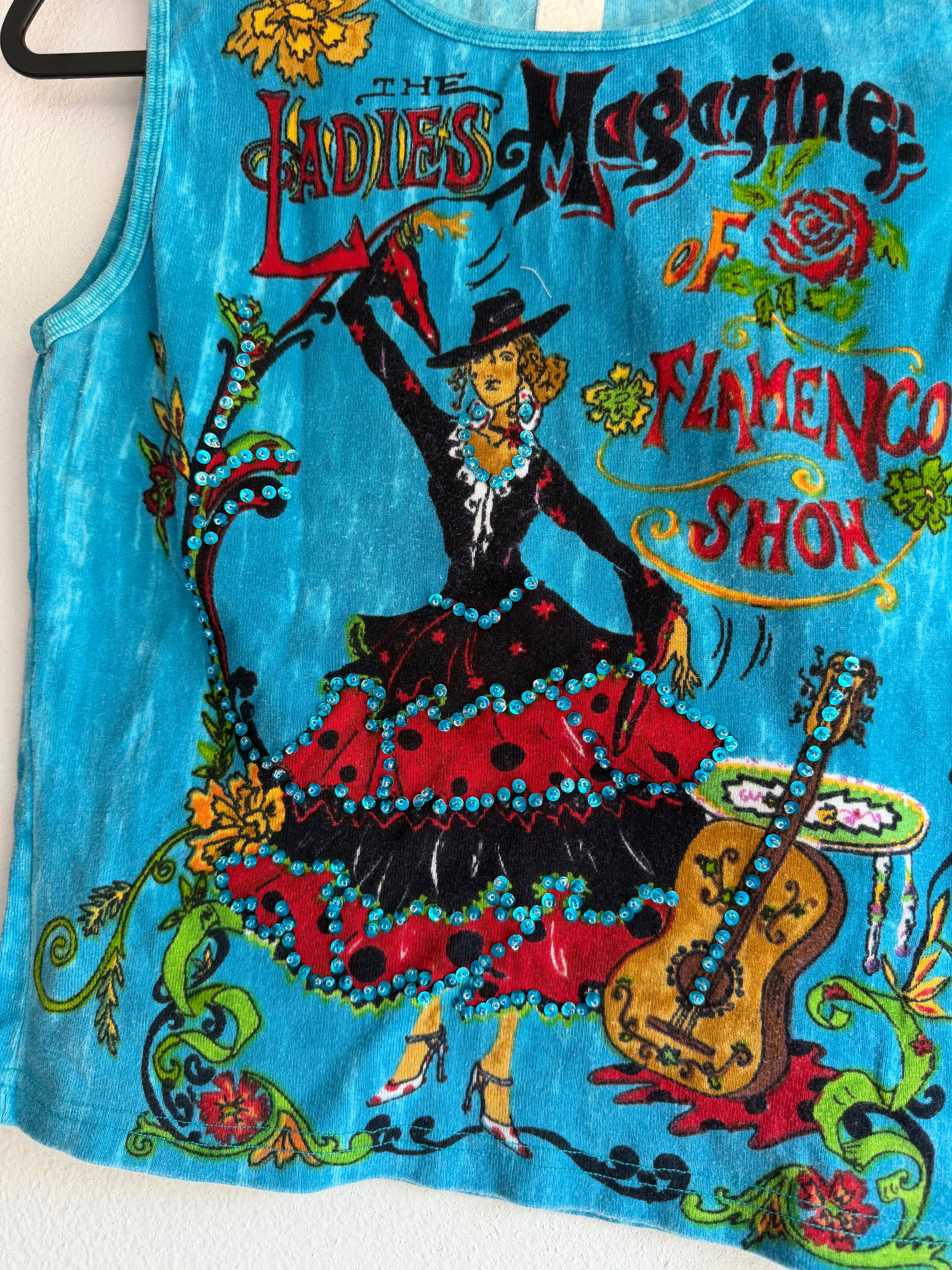 Vintage Flamenco dancer tank top - M