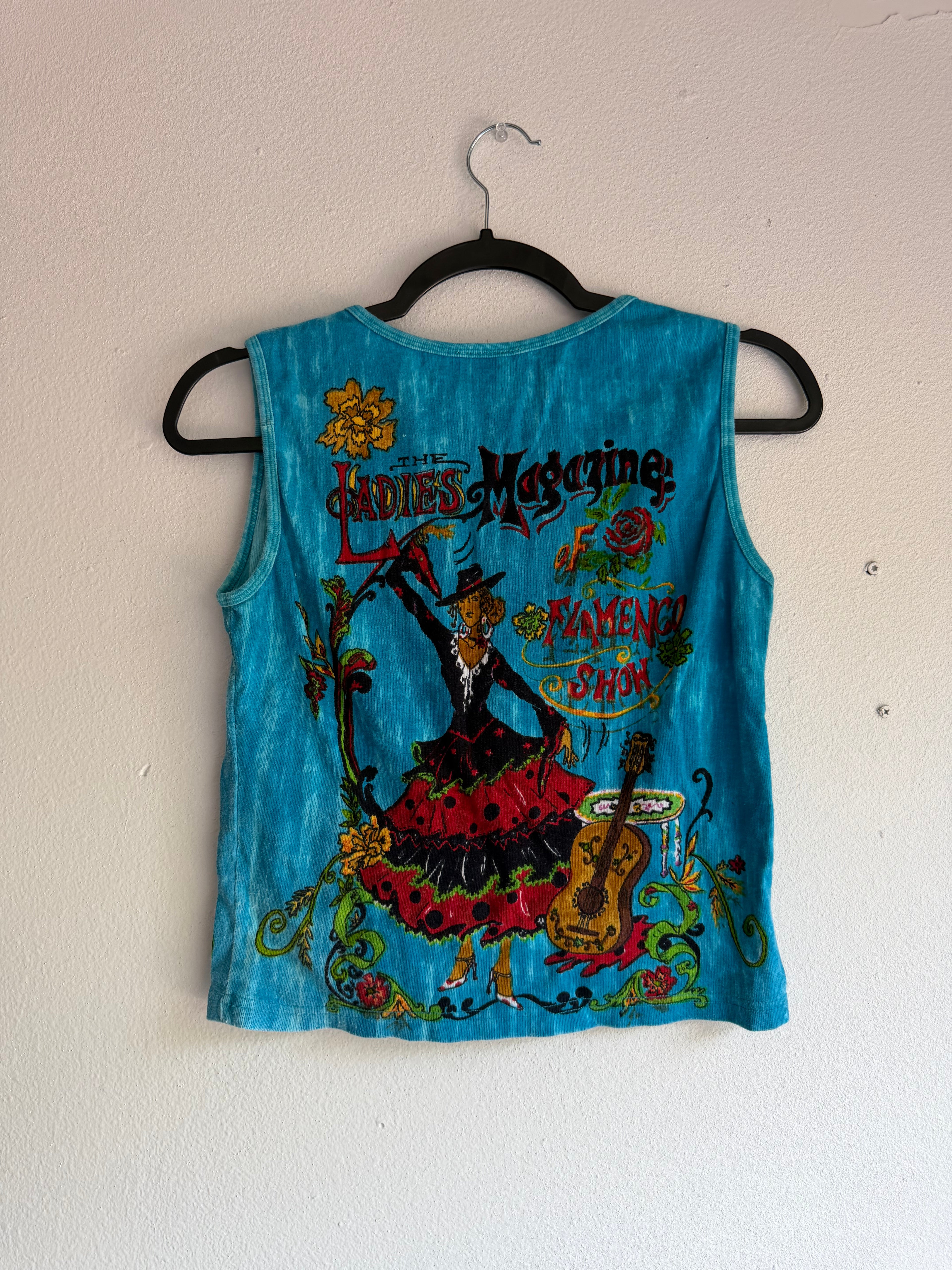 Vintage Flamenco dancer tank top - M