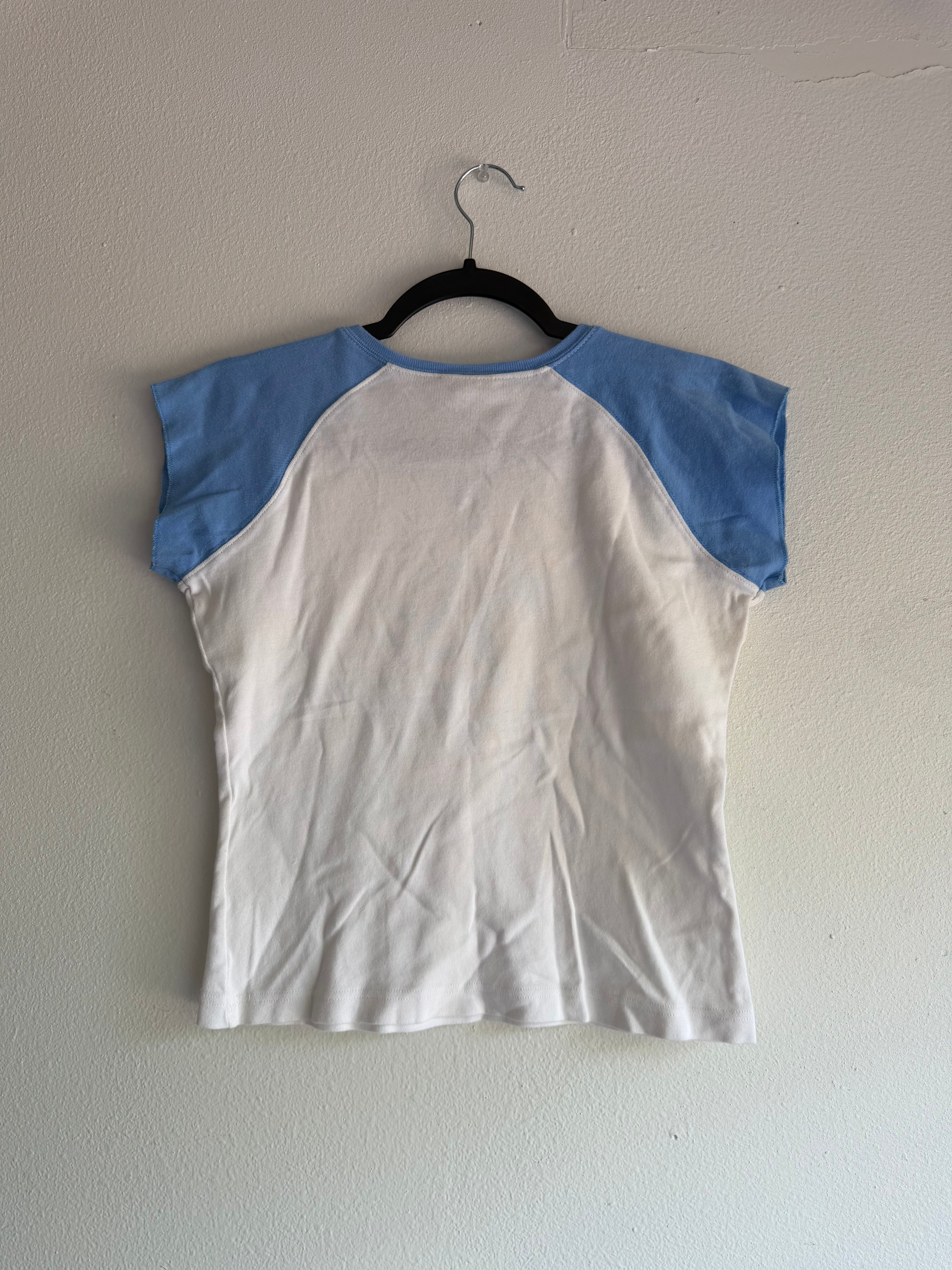 2000s Nike athletics v neck top - M