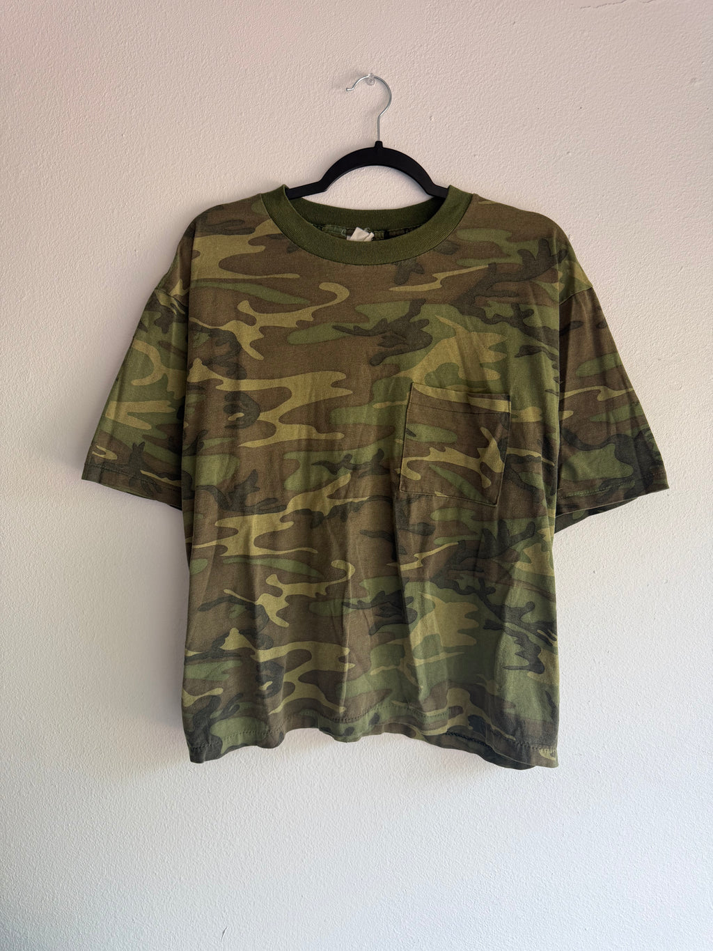 Vintage Boxy Camo Shirt - M