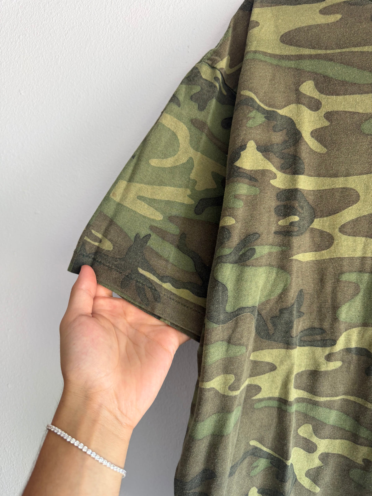 Vintage Boxy Camo Shirt - M